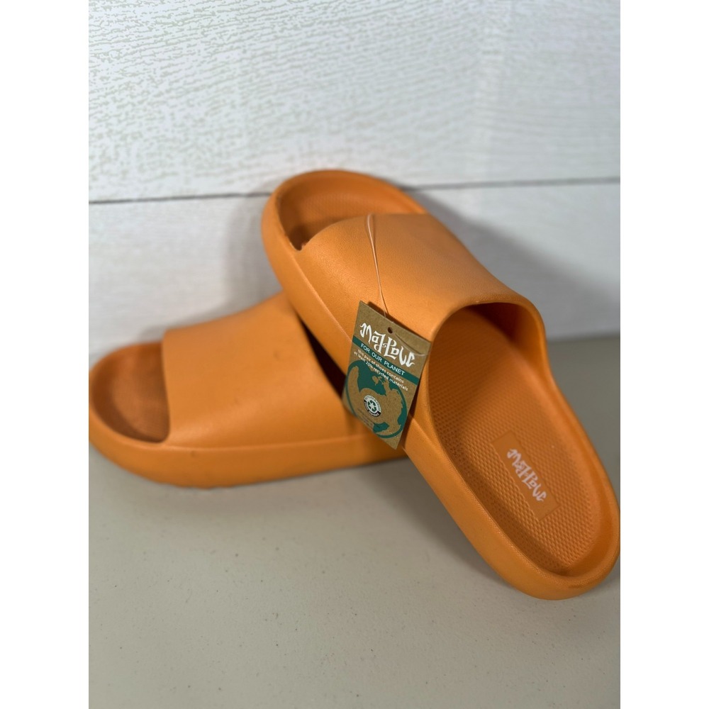 Mad Love Star Size 8 Women's Slides Sandals Orange New With Tags 2016